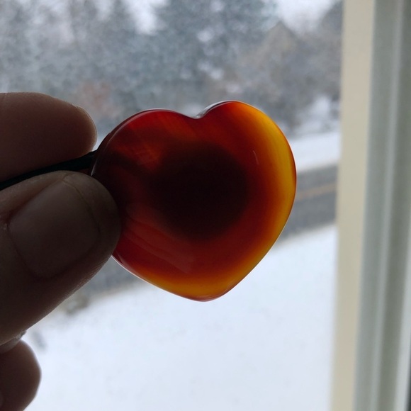 Heart Shaped Stone Necklace - Picture 3 of 13